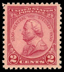 US Sc 689 XF/MLH - 1930 2¢ - Gen. von Steuben