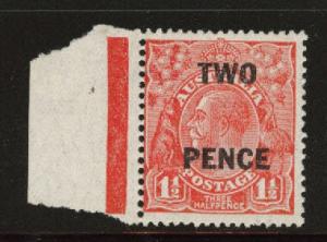 Australia Scott 106 MH* KGV surcharge 1930