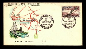 France 1959 Tancarville Issue FDC - L11526