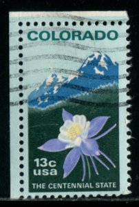 1711 US 13c Colorado Centennial, used