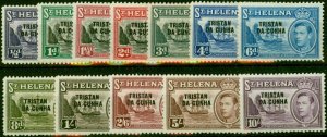 Tristan Da Cunha 1952 Set of 12 SG1-12 Fine MM