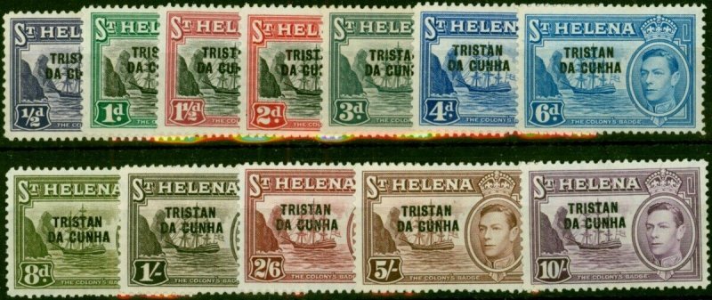 Tristan Da Cunha 1952 Set of 12 SG1-12 Fine MM