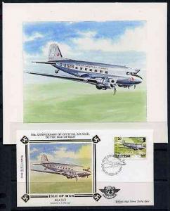 Isle of Man 1984 50th Anniversary of First Air Mail &...