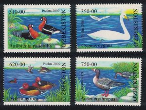 Uzbekistan Goose Swan Duck Water Birds 4v 2009 MNH SG#654-657 MI#807-810