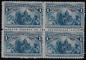 Scott #230 - $50.00 – Fine-OG-Hinged – Fresh block of four.