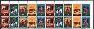 Australia SG1530/4 1995 Centenary of Cinema Set in Block U/M