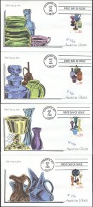 #3325-28 American Glass Faircloth FDC Set