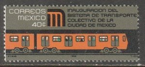 MEXICO 1005, INAUGURATION OF MEXICO CITY SUBWAY. MINT, NH. VF