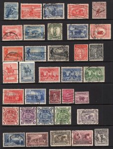 Australia 1928-1951 Selection of 35 Better Used Stamps CV$214