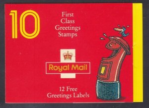 GB KX3 MNH 1991 Smilers Greetings Stamps w/Labels Very Fine