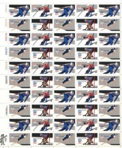 SCOTT 1795-98 WINTER OLYMPICS 1980 15ct 50 STAMP SHEET