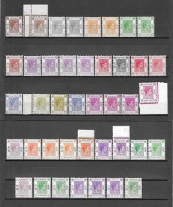 HONG KONG 1938/52 SG 140/62 MNH Cat £2950