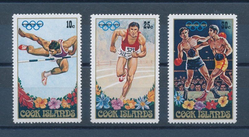 [114312] Cook Islands 1972 Olympic Games Munich athletics boxing  MNH