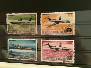 Republic of Burundi Airplane cancelled  stamps R21807