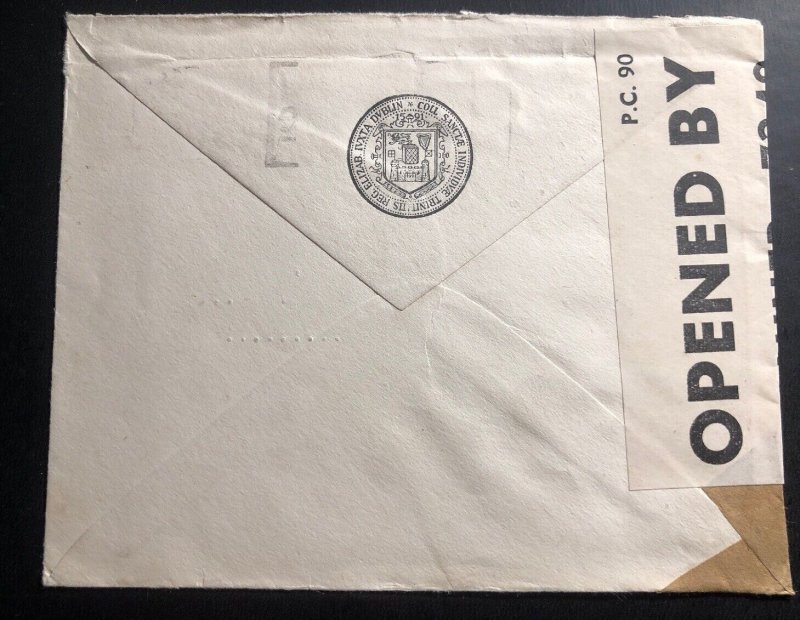 1941 Dublin Ireland University Censored Cover To New York Usa