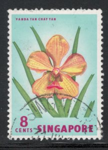 Singapore 1963 Vanda Tan Chay Yan 8c Scott # 63 Used