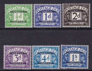 Southern Rhodesia Scott J1-J5,  1951 postage dues, VF MNH Scott $19.
