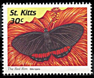 Saint Kitts 442, MNH, Red Rim Butterfly