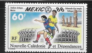 New Caledonia 1986 World Cup Soccer Championships Mexico Sc 541 MNH A2087