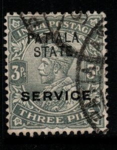 INDIA-PATIALA SGO35 1913 3p GREY USED