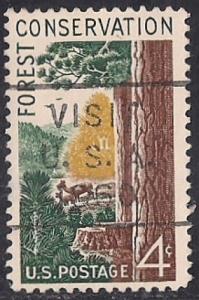 1122 4 cent Forest Conversation F-VF used