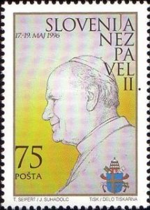 Slovenia 1996 MNH Stamps Scott 253 Visit of Pope John Paul II