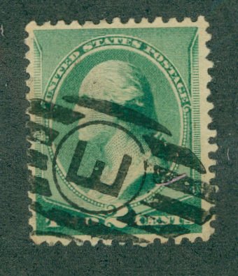 US Fancy Cancel 213 USED  NEW YORK-LETTER  BIN$ 1.50