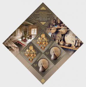 2023 Azerbaijan Folk Crafts - MS4 (Scott NA} MNH
