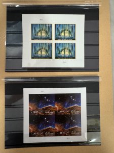 US USA Grand Island Ices Cave & Cosmic Cliffs Sheet of 4 in MNH VF Free FedEx