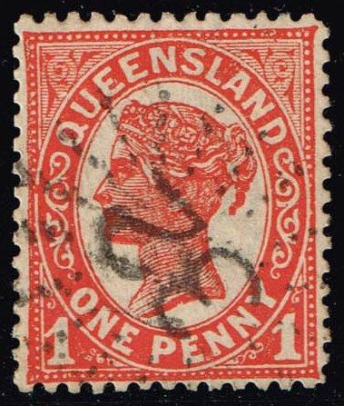 Australia-Queensland #109 Queen Victoria; Used (0.75)