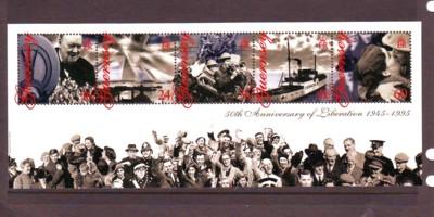 Guernsey Sc 557a 1995 Liberation stamp sheet mint NH