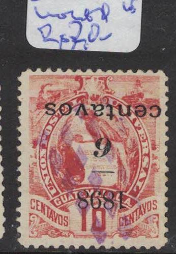 Guatemala SC 82 Inverted Overprint VFU (3dqn)