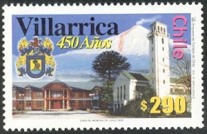 Chile 2002 MNH Stamps Scott 1390 450 Years of Town Volcano Cathedral Town Hall