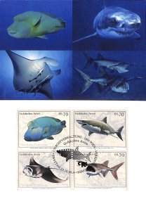 United Nations UN endangered species maximum card no. 115 marine life fish