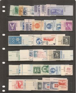 USA   MNH Plate Singles
