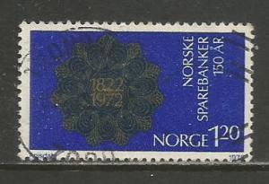 Norway   #583  Used  (1972)  c.v. $1.25