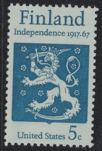 US 1334 Finland Independence 5c single MNH 1967