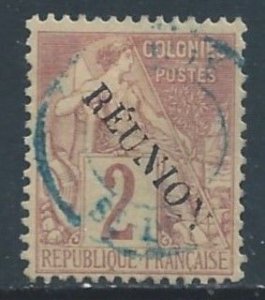 Reunion #18 Used 2c Fr. Cols. Commerce Issue Ovptd. Reunion