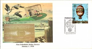 Paraguay, Worldwide First Day Cover, Balloons, Aviation