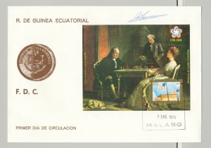 Equatorial Guinea 1979 Bicentennial, Lions Club, Rotary, Chess 1v S/S on