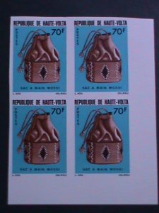 ​BURKINA FASO-1977-SC#419 RARE PROOF STAMP-HANDBAG-MOSSI MNH BLOCK VF EST. $30