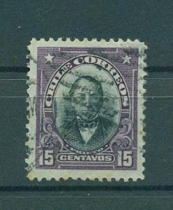 Chile sc# 104 used cat value $.25