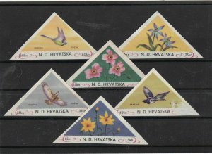 croatia imperf exile  stamps  ref 11717