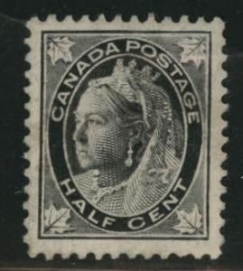 CANADA Scott 66 Mint No Gum 1897 1/2c Victoria CV$13