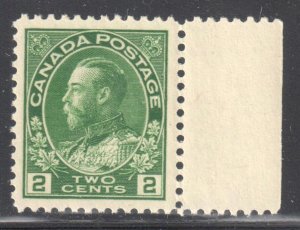 Canada #107 Mint XF NH $150.00 -- Perfect Centering