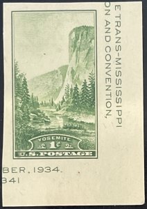 Scott #751A 1934 1¢ Trans-Mississippi Philatelic Exposition SS single