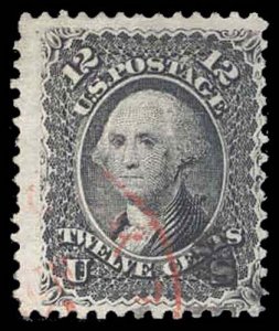 U.S. 1867 GRILLED ISSUES 90  Used (ID # 92182)