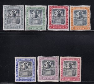 Barbados Scott# 102-108 set VF previously hinged nice color cv $101 ! see pic !