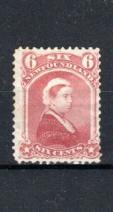 Canada - Newfoundland 1870 6c rose Queen Victoria SG 39 MH