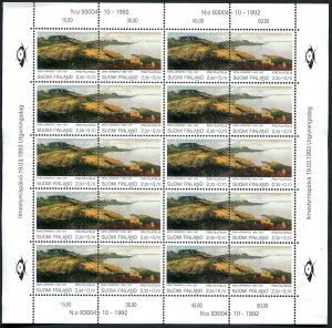 Finland B248 sheet, MNH. Mi 1200-1210. Paintings by Eero Jarnefelt, 1993.